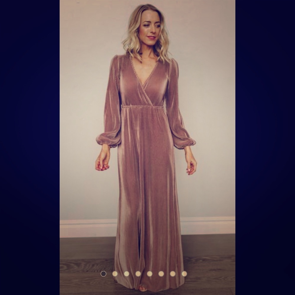 Baltic Born Venus Autumn Orchid Pleated Maxi dress